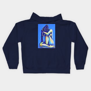 Blue Heart 5 Kids Hoodie